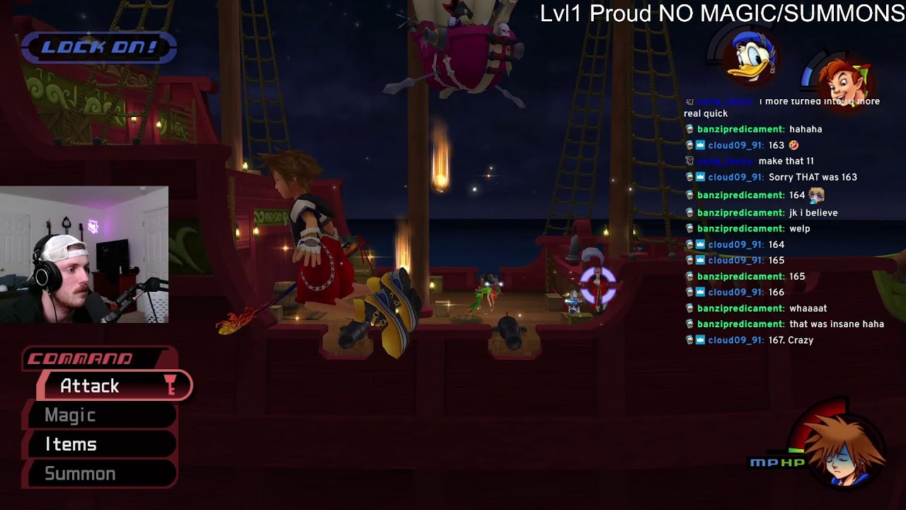 KH1 Level 1 Proud NO MAGIC/SUMMONS Challenge Run Part 3