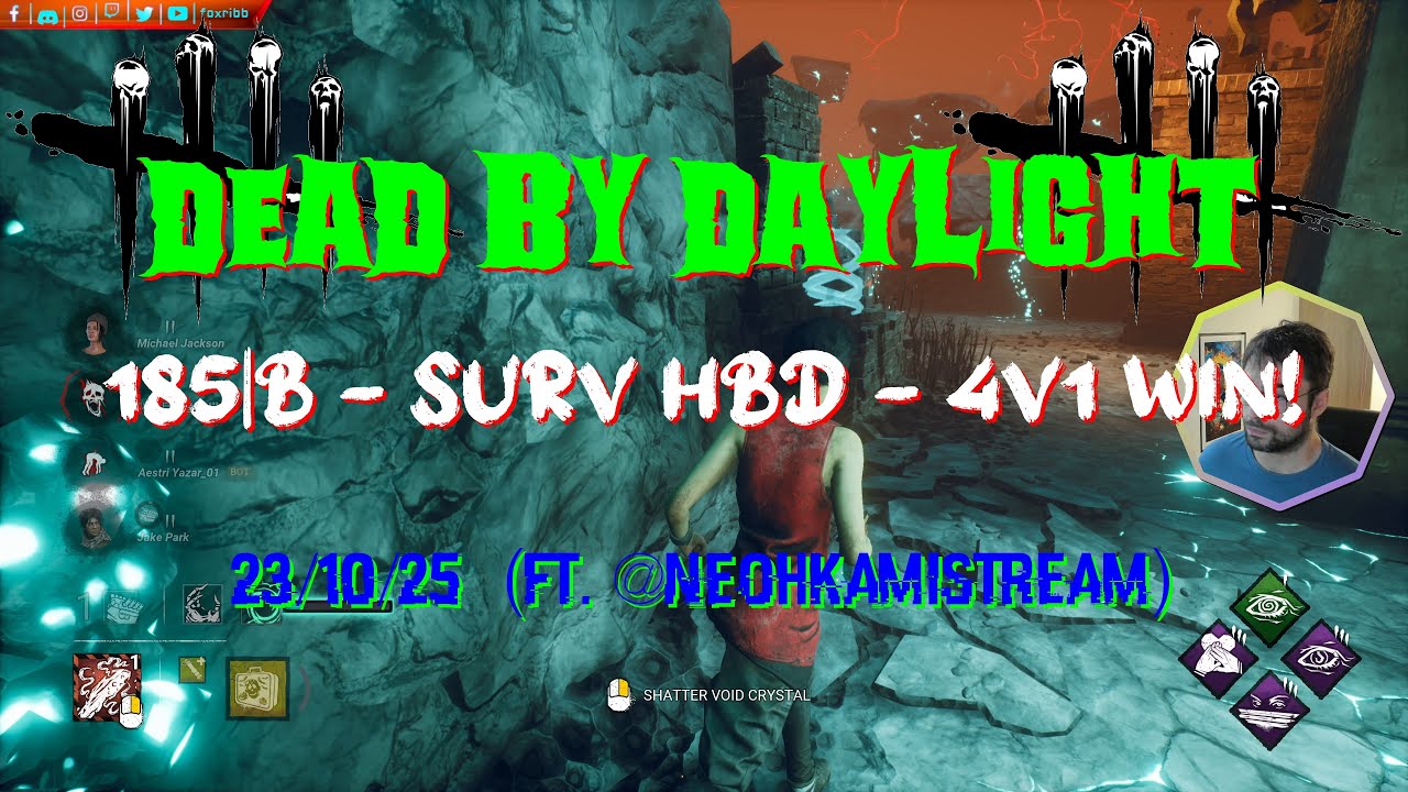 Dead By Daylight - 185|B [4K] - Surv HBD - 4V1 Win! - 23/10/25 (ft. @NeohkamiSTREAM)