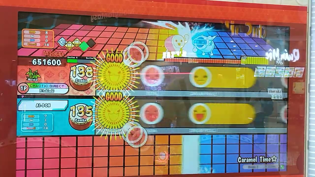 Taiko no Tatsujin(太鼓の達人)-カラメルタイム☆ Normal Full Combo(AI Battle)
