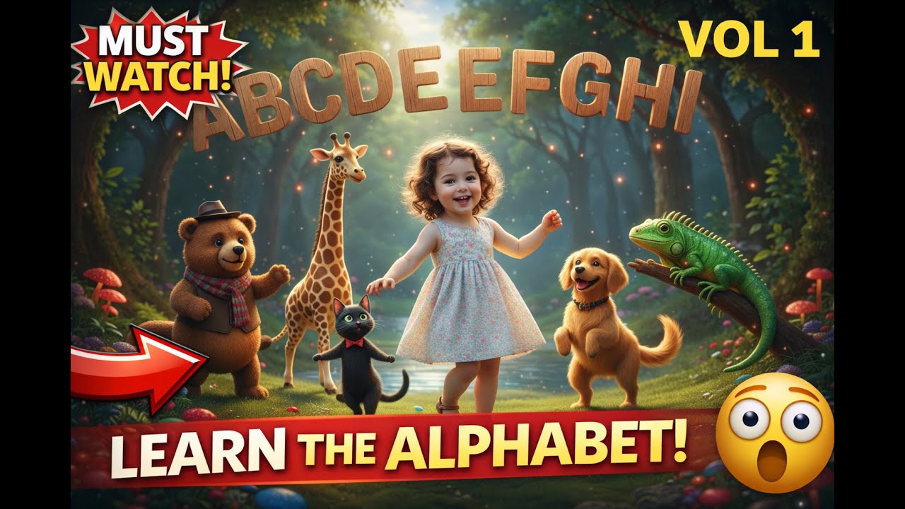 ABC Song for Kids 🎵 Learn the Alphabet A–Z with Tina VOL 1