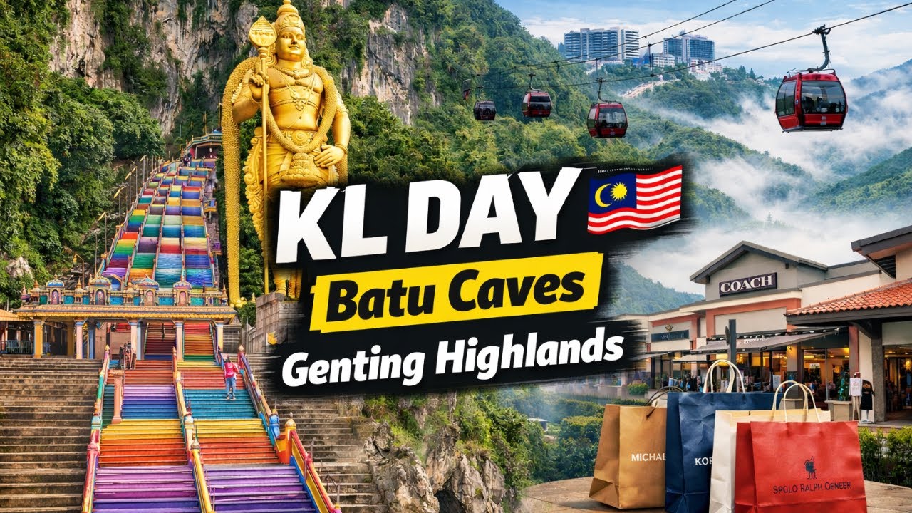 Day 4 | Batu Caves, Genting Highlands & Premium Outlet Shopping 🛍️
