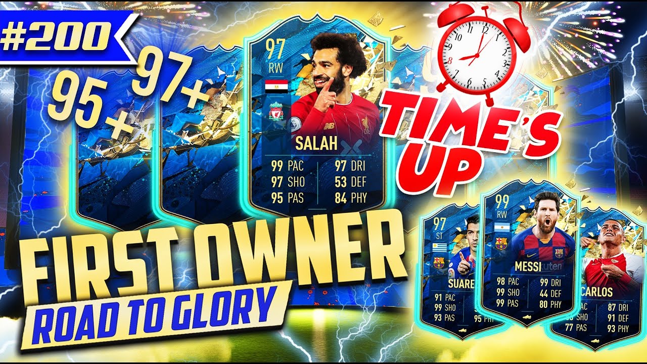 I PACK 97 TOTS SALAH and 5 MASSIVE TOTS PLAYERS! BEST PACK LUCK EVER? - 1ST OWNER RTG #200 - FIFA 20