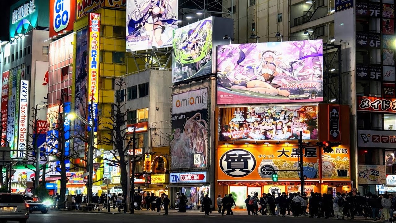 Akihabara Night Walk Tokyo 🇯🇵 | Neon Streets of Japan (4K)