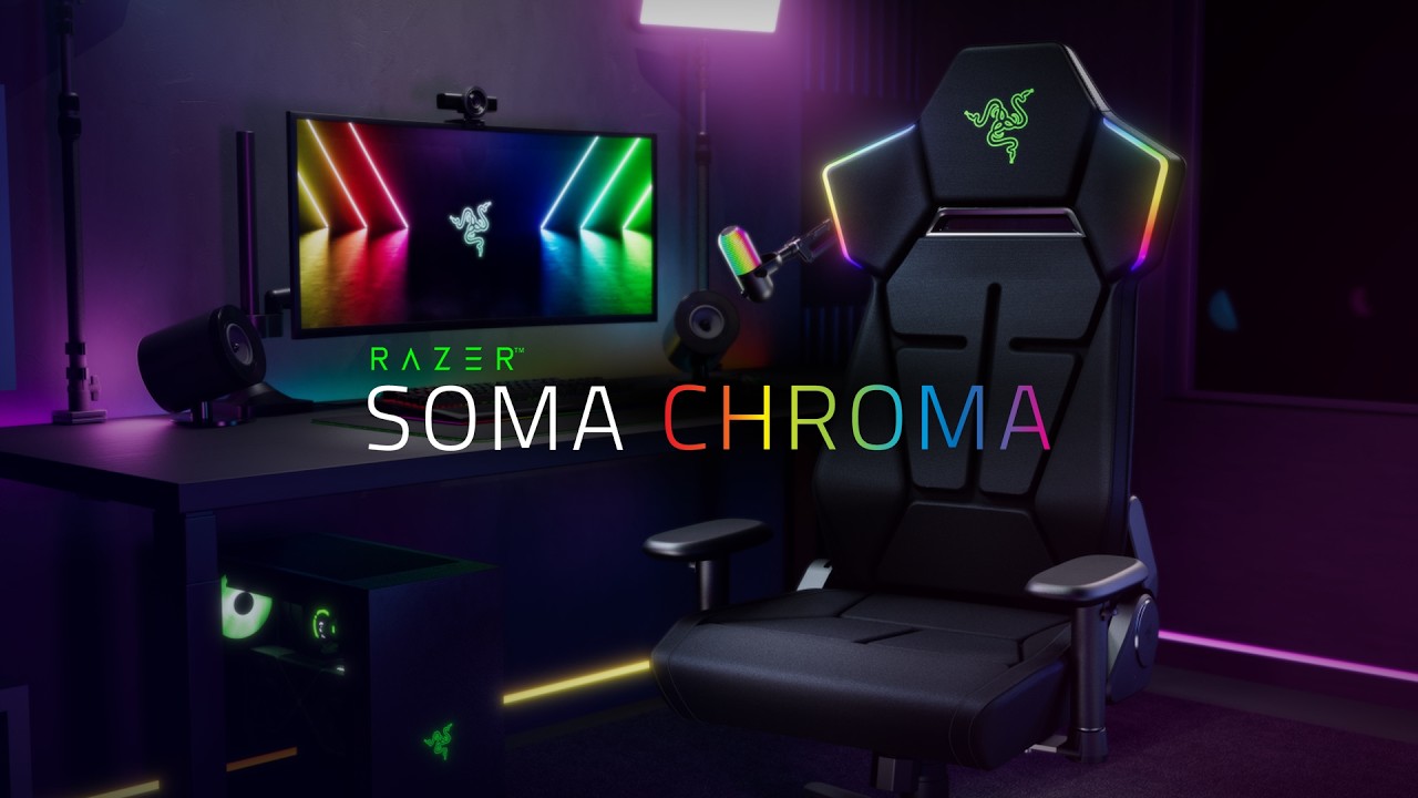 Razer Iskur Chroma | Первое игровое кресло с подсветкой Razer Chroma RGB