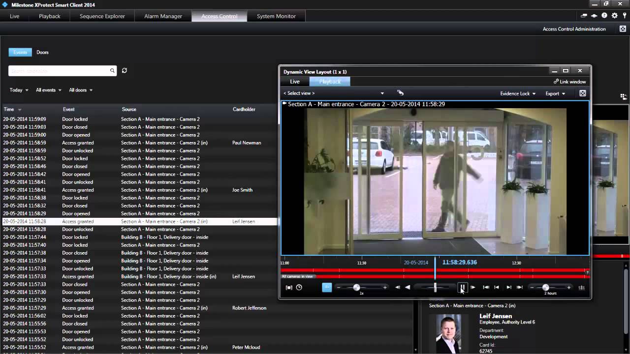 Milestone - XProtect Smart Client 2014: Access Control Module