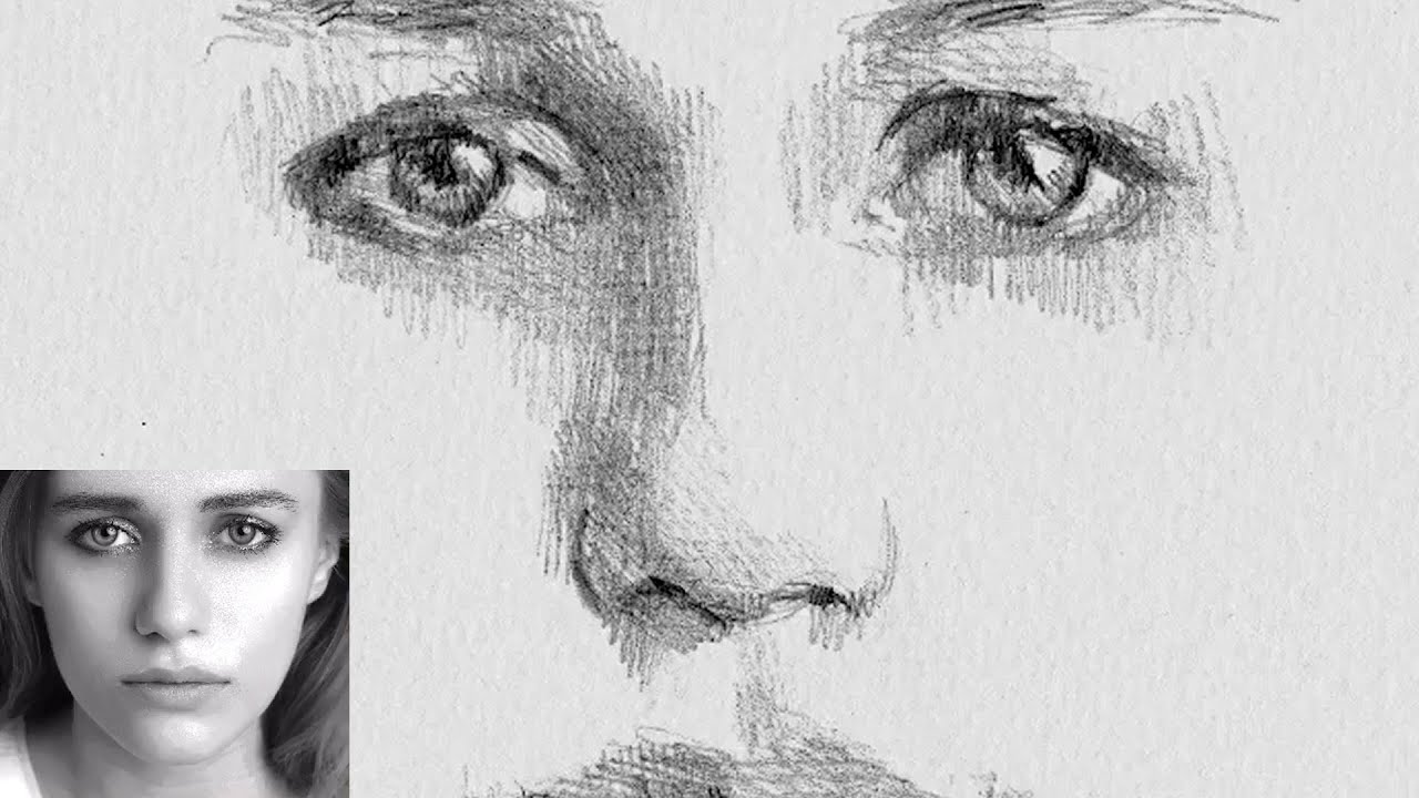 How to draw and shade a realistic face of a girl