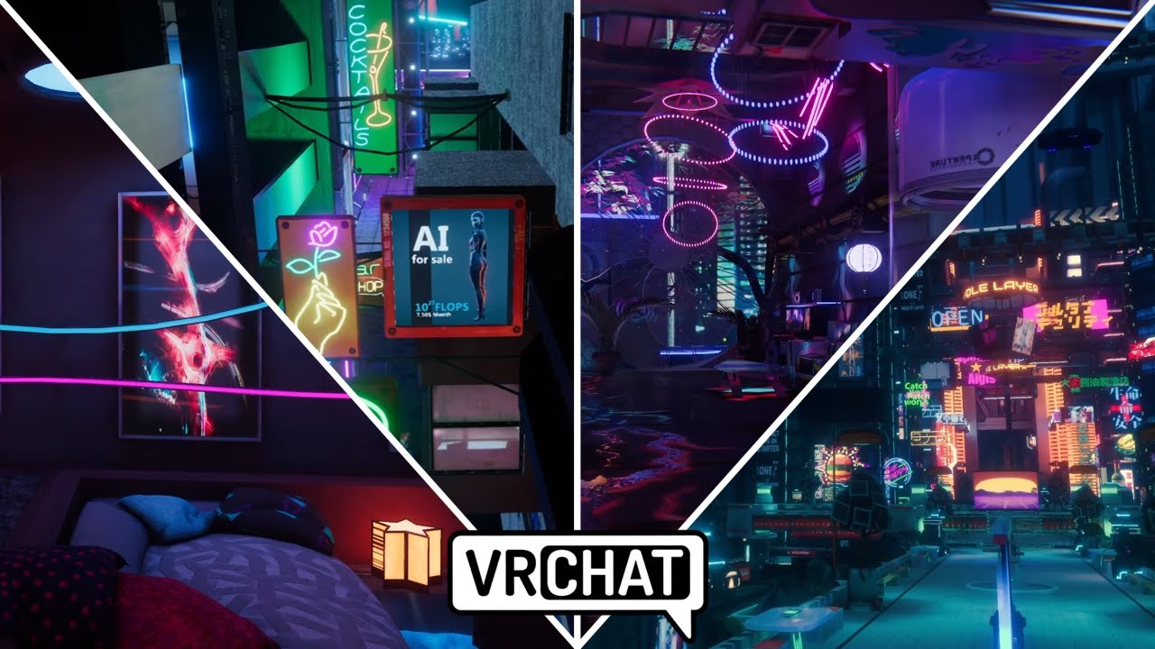 Best cyberpunk worlds in VRChat! [Quest & PC]