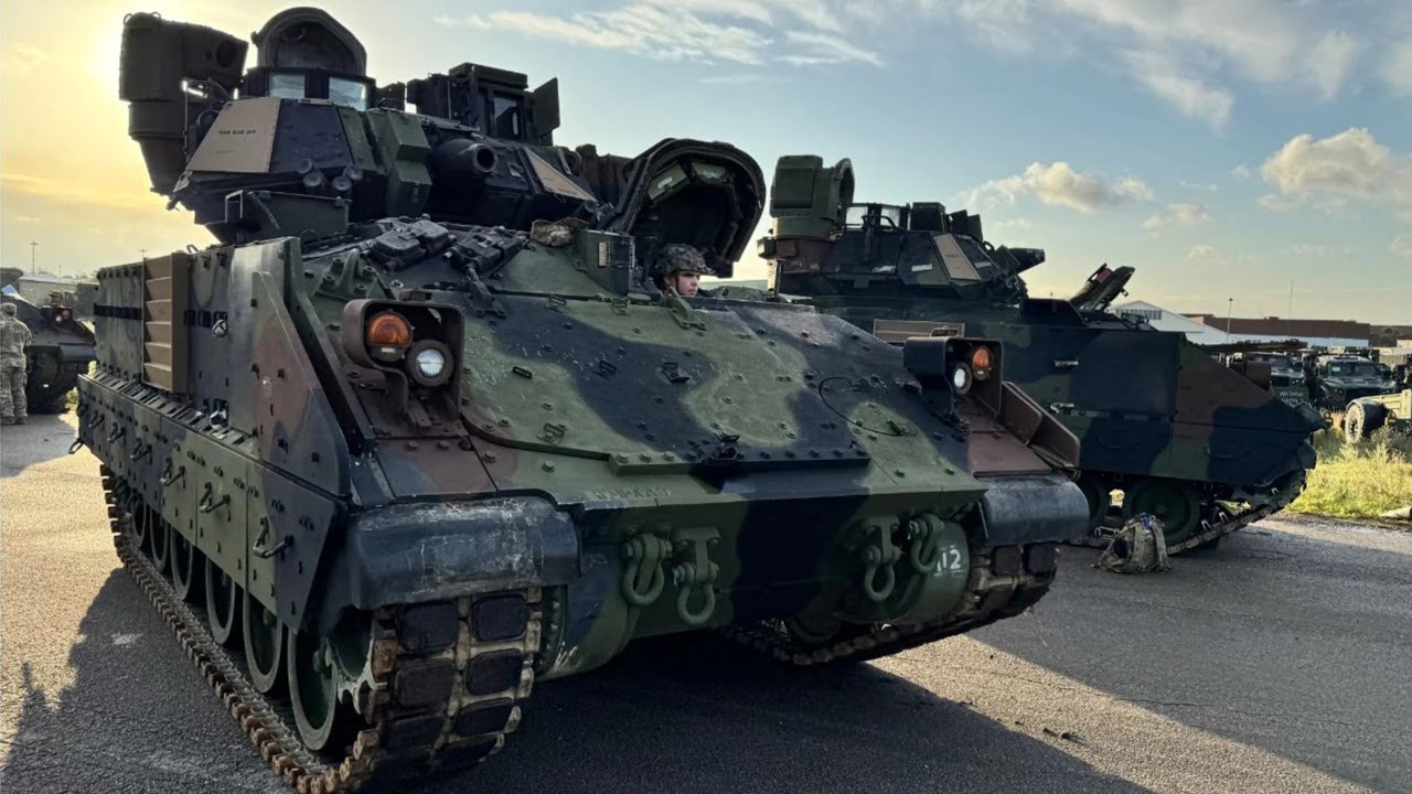 U.S. Army Deploys Hundreds of M2A3 Bradleys to Poland