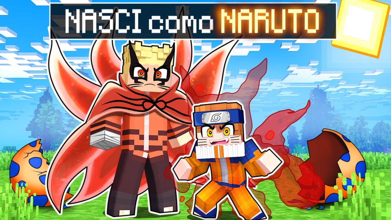 NASCI como um NARUTO KURAMA INFINITO no Minecraft