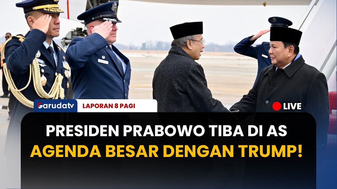 Misi Besar di AS! Presiden Prabowo Tiba di Washington DC: Temui Donald Trump & Bahas Perdamaian Gaza