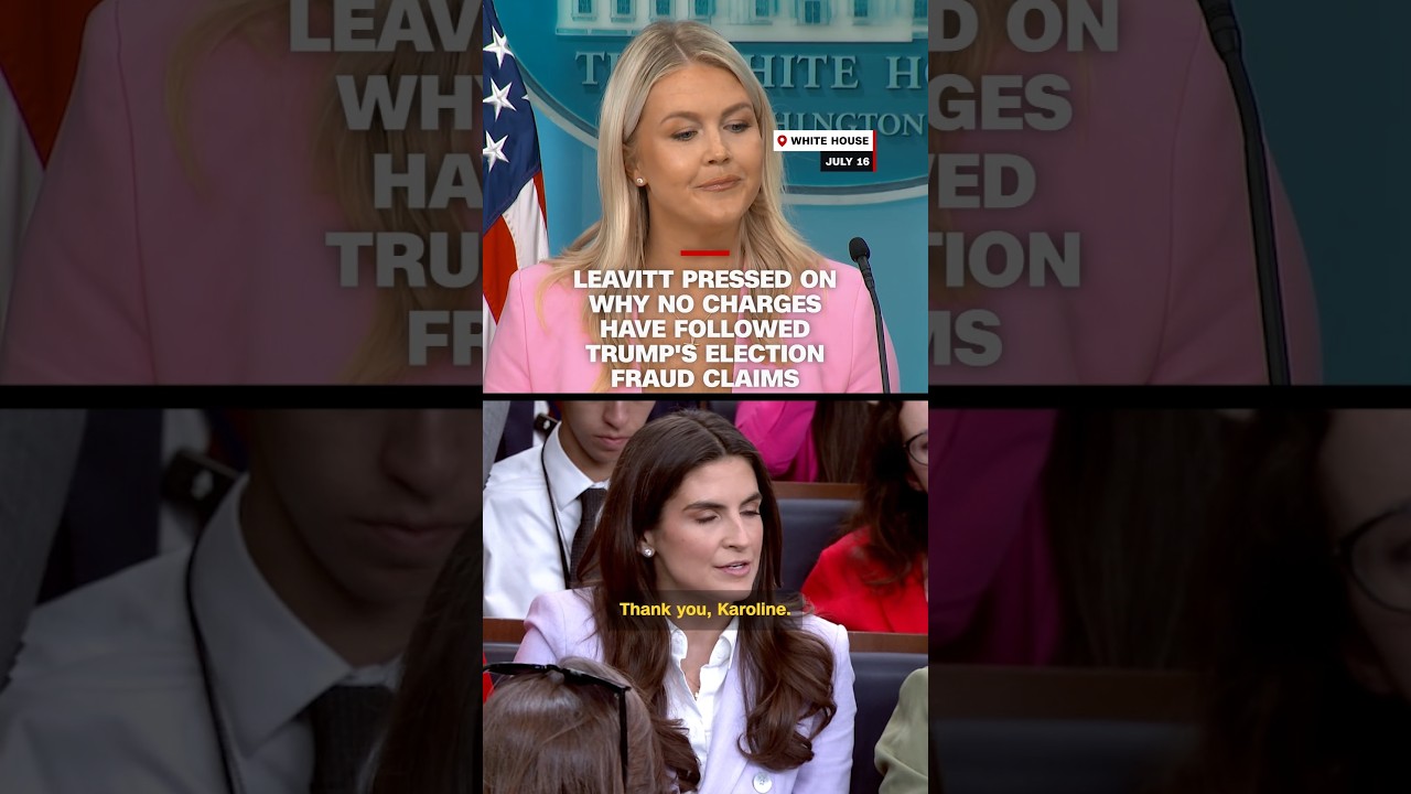 Leavitt pressed on why no charges have followed Trump&rsquo;s election fraud claims
