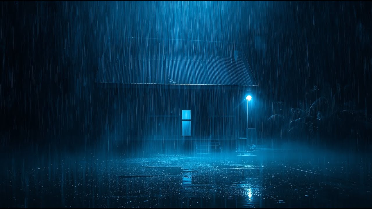 Fall Asleep Instantly with Torrential Rain & Intense Thunder on a Metal Roof in the Forest #335
