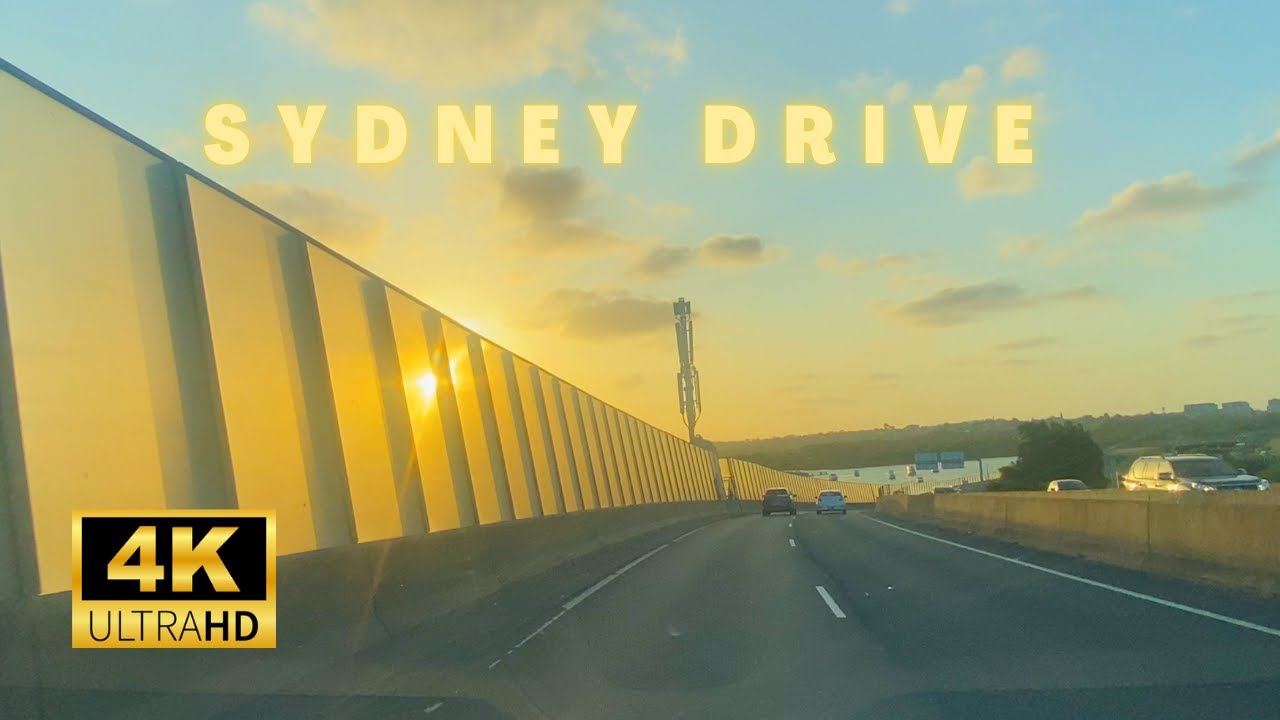 【4K Drive】Driving at sunset in Sydney Australia 2024