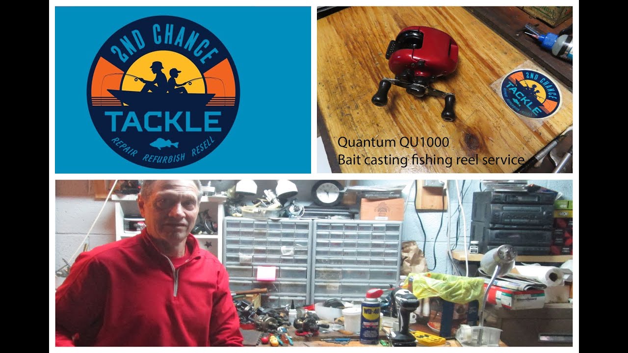Vintage 1980s Quantum QU1000 baitcasting fishing reel how to service