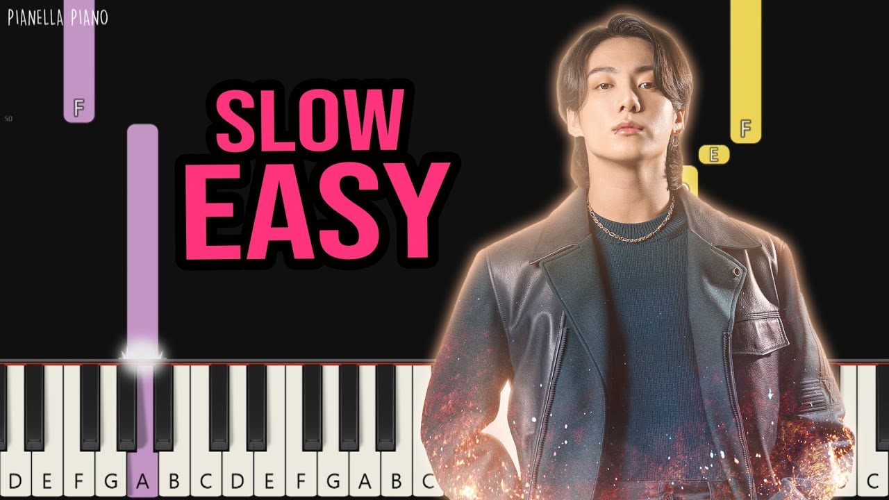 Jungkook - Dreamers (FIFA World Cup Qatar 2022) | SLOW EASY Piano Tutorial by Pianella Piano