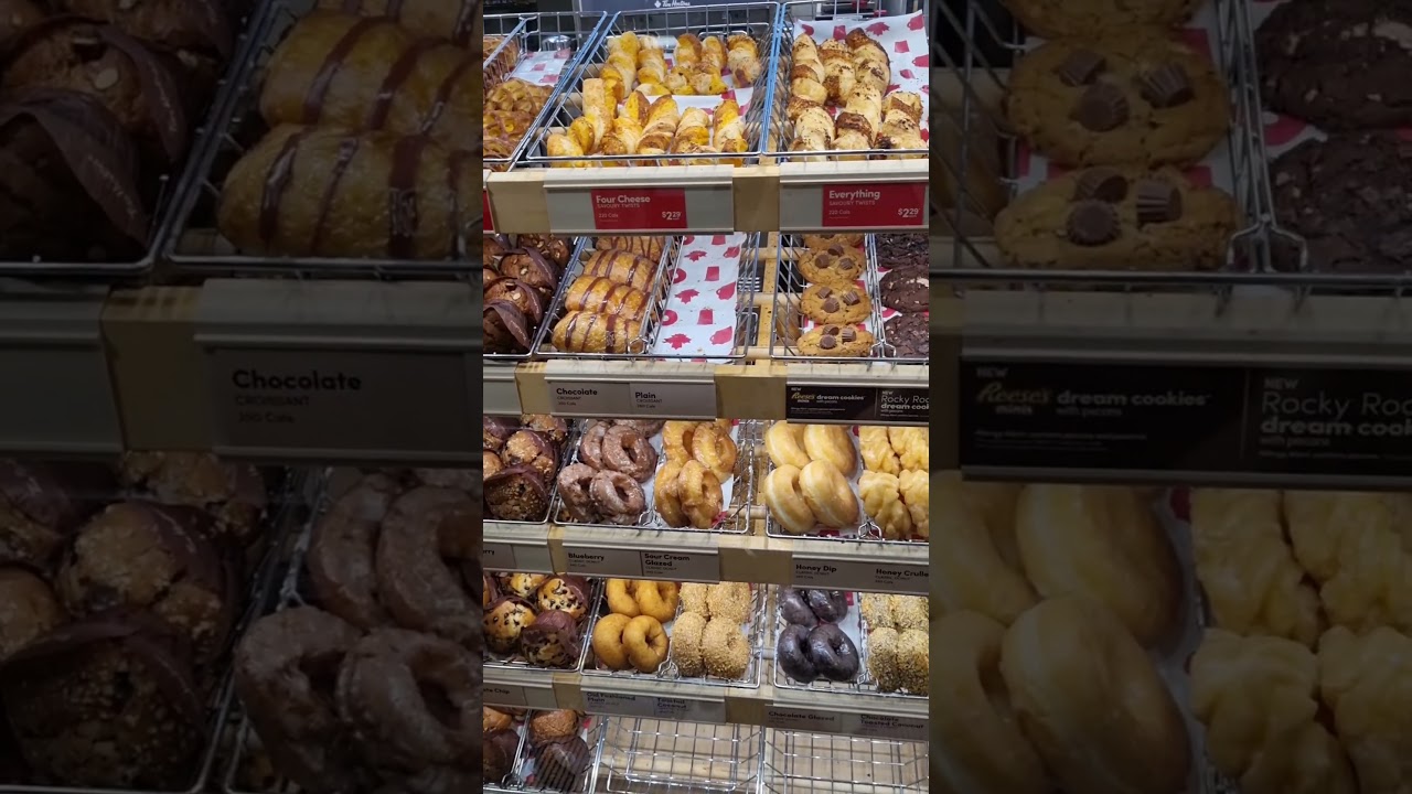 Tim Hortons pastries and donuts 