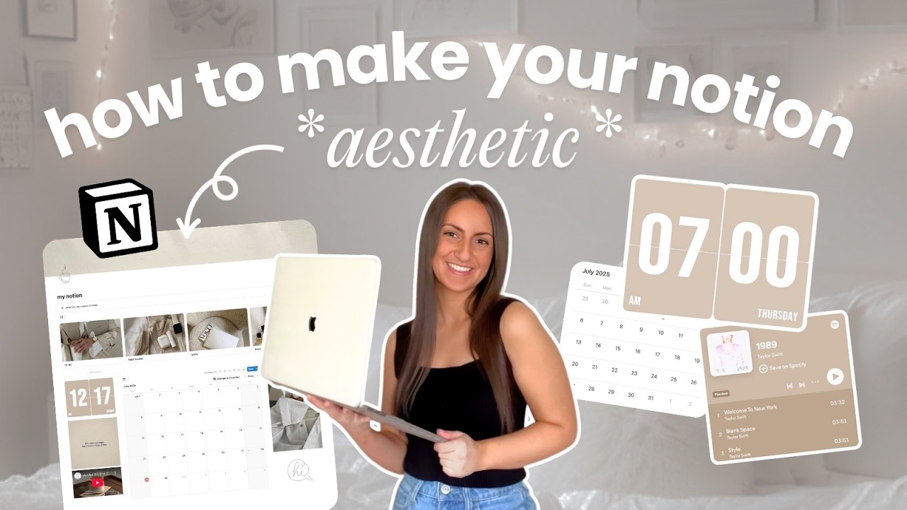19 ways to make your notion aesthetic *for beginners* (tutorial + free template!)