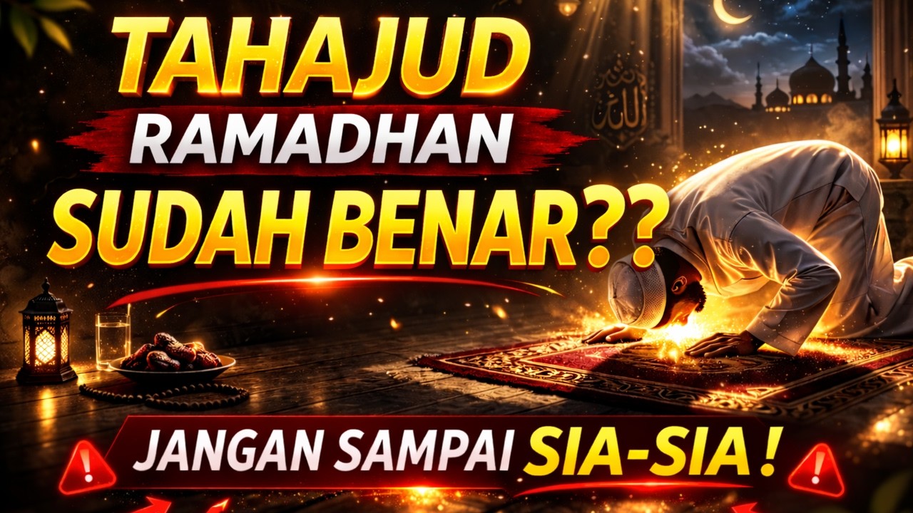 Begini Cara Sholat Tahajud Dibulan Ramadhan Yang Benar Agar Tidak Sia-Sia..