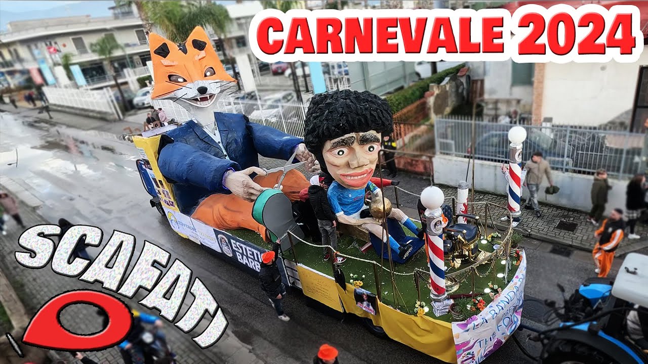 CARNEVALE 2024 SCAFATI | CARRI E COSTUMI | FESTA SCAFATESE | PARTY MASK DANCE ITALY