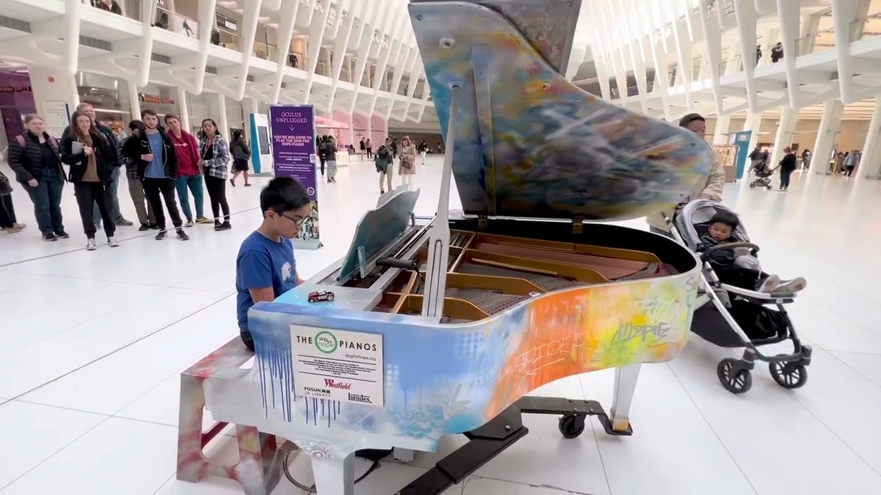 Playing Praeludium by J.S. Bach at the Oculus World Trade Center (Sing For Hope Piano)