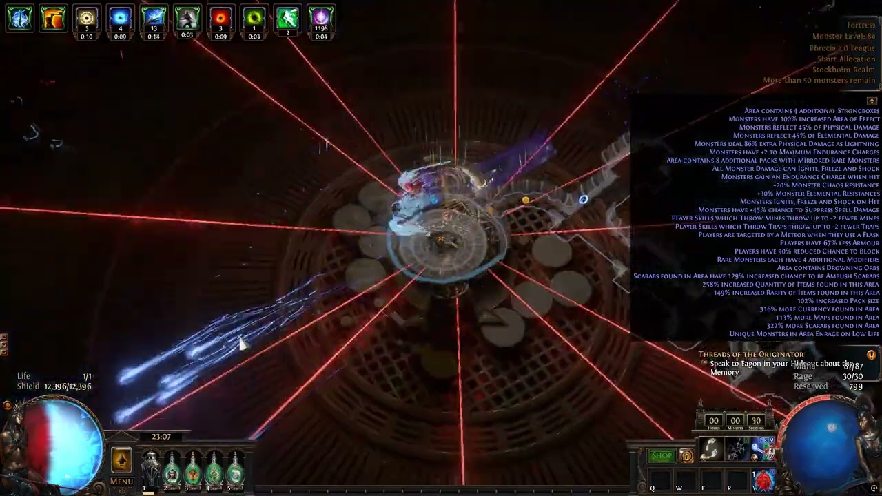 3.27 Phrecia 2.0 Kinetic Fussilade Daughter of Oshabi spellsling lightning warp