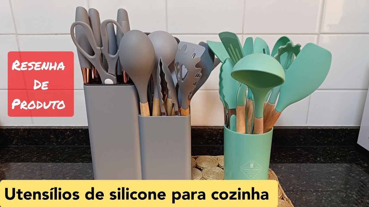 RESENHA KITS DE UTENSÍLIOS DE SILICONE PARA COZINHA MAIS FAMOSOS DA INTERNET!