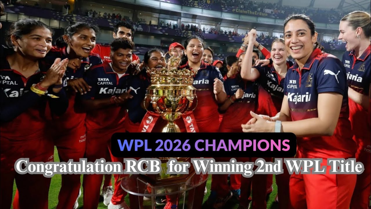 Congratulation RCB for winning 2nd WPL title and Smriti Mandhana Became most success Captain for RCB