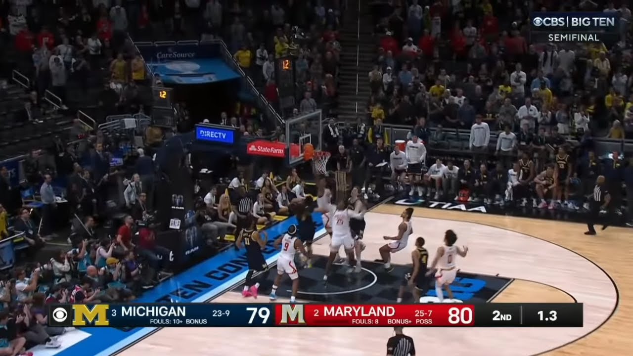 Maryland vs Michigan EXCITING Ending | 2025 College Basketball