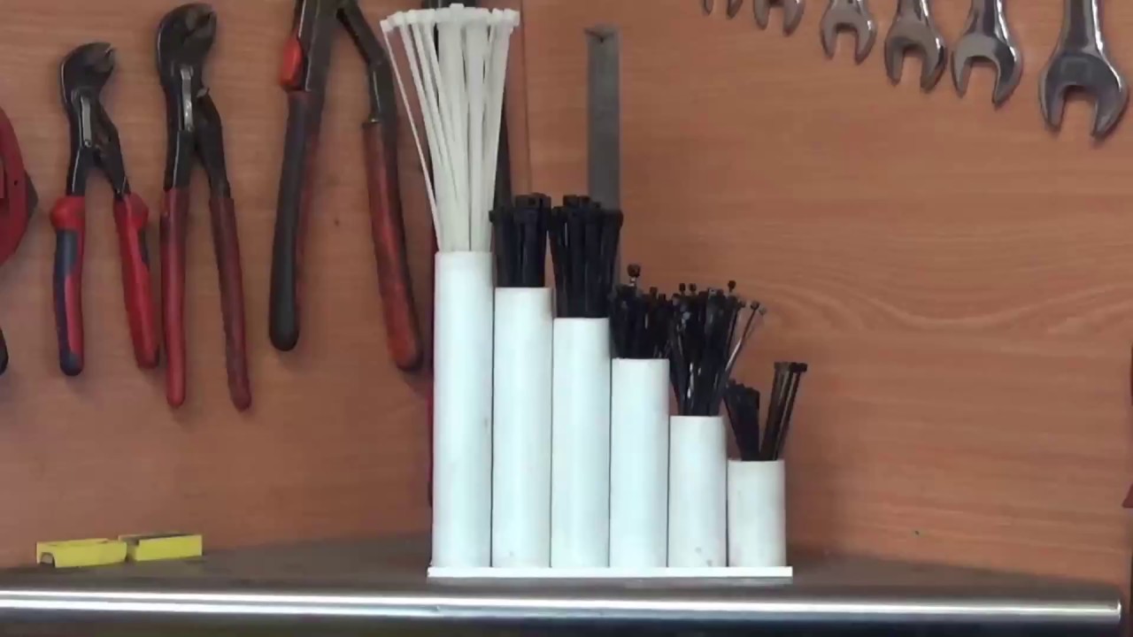 Making A Zip Tie Holder