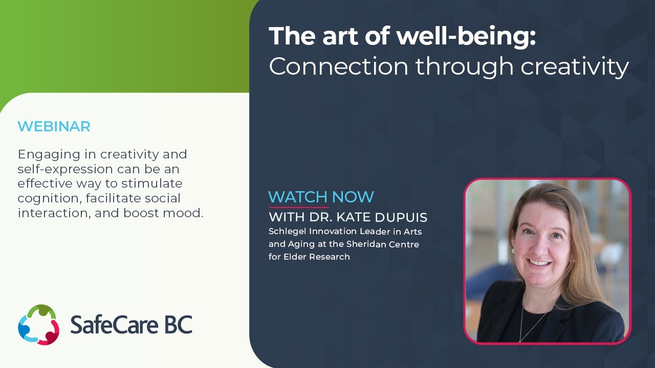 The art of well being: Connection through creativity | WEBINAR