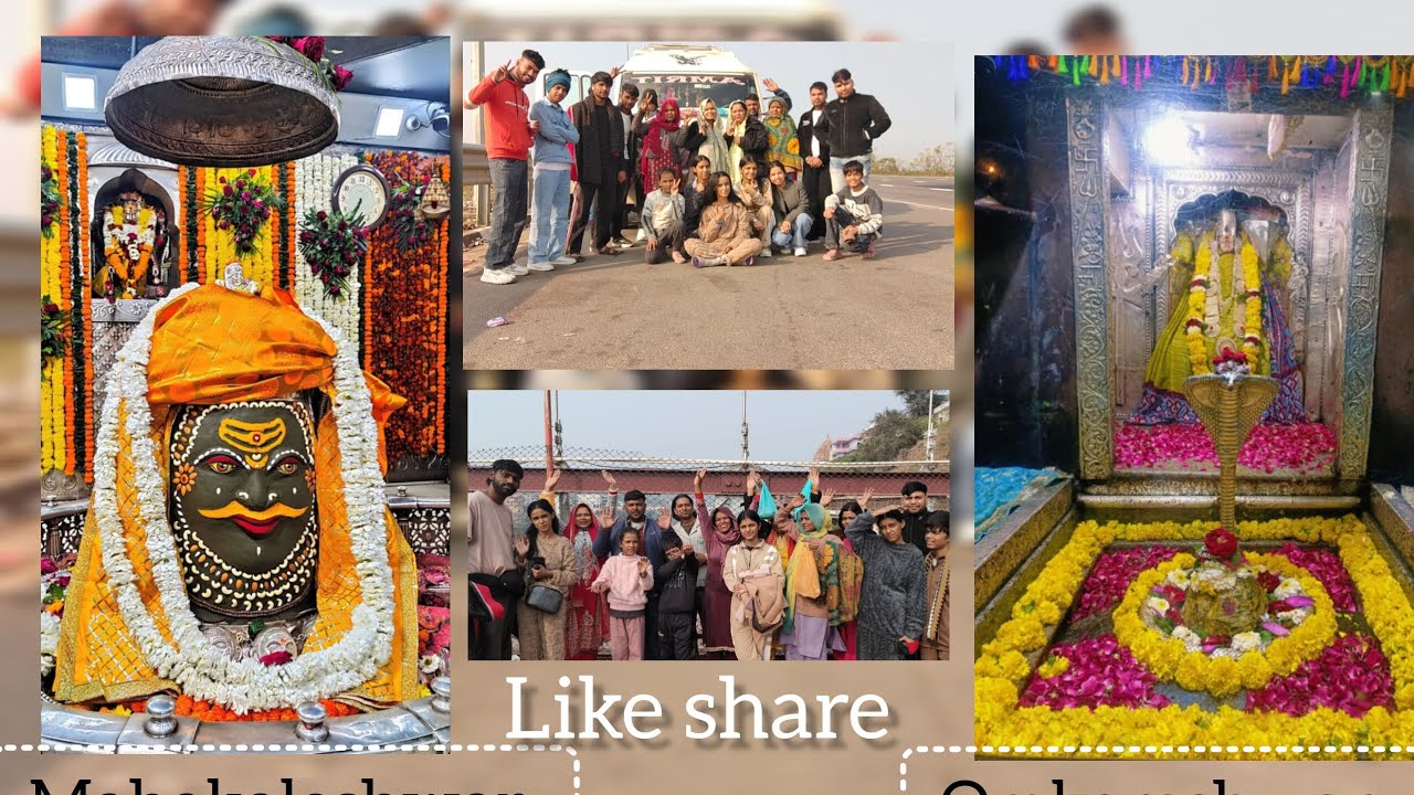 Ujjain Trip mahakaleshwar and Omkareshwar. Kal bhairav temple                       Family video❤️👍🏻