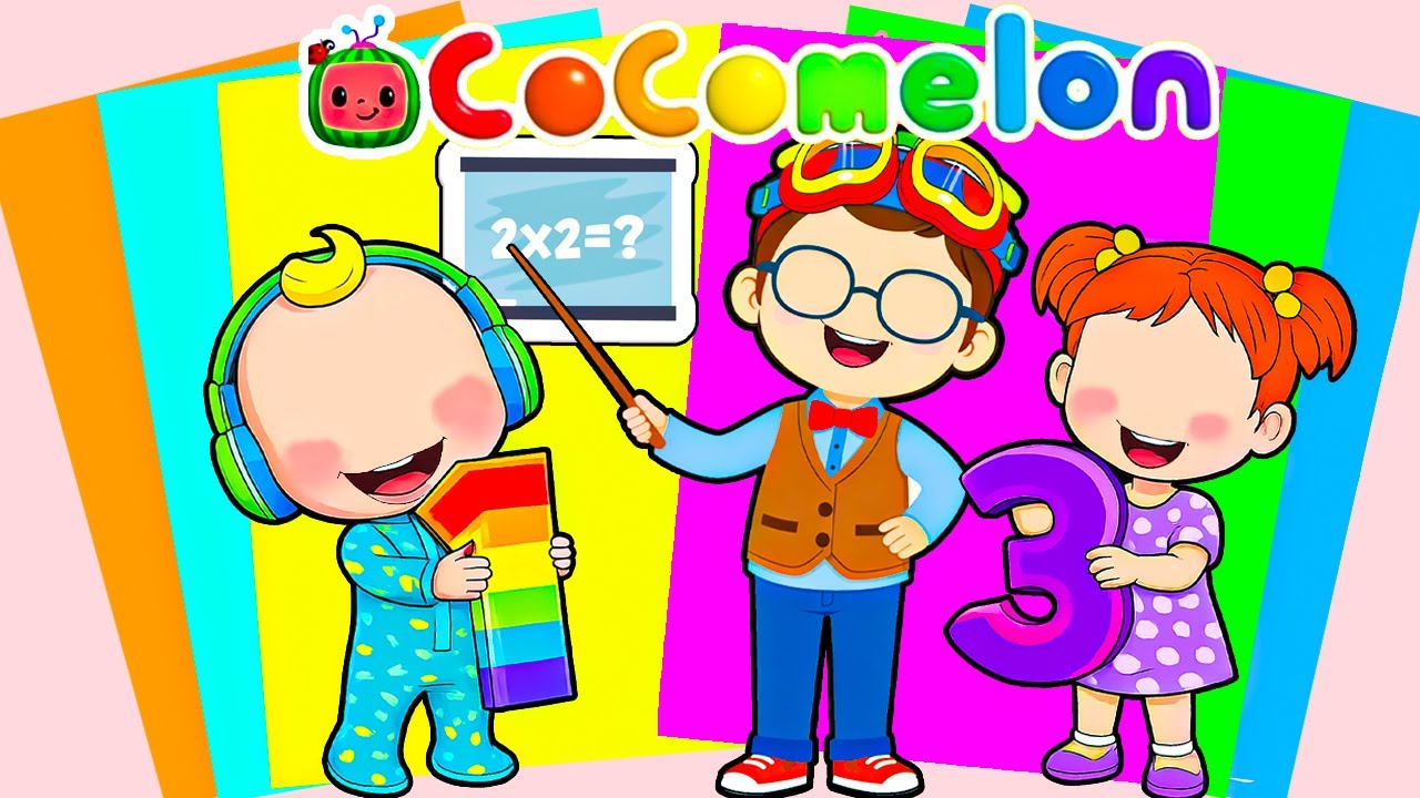 【Paper DIY】 Decorate Sticker Book Cocomelon with Teacher Cody Teaching JJ & Yoyo | Sticker Book DIY