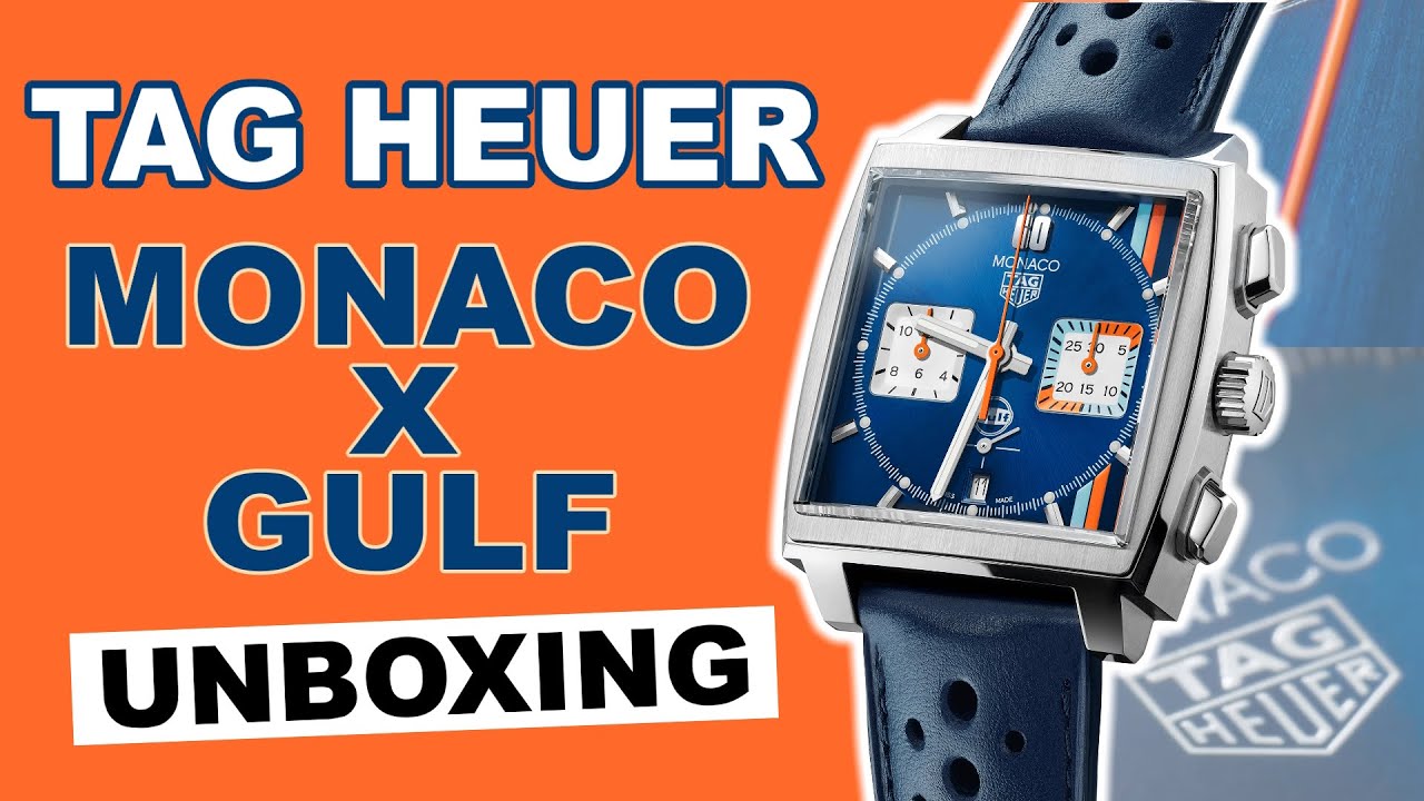 TAG Heuer Monaco X Gulf CBL2115.FC6494 Unboxing