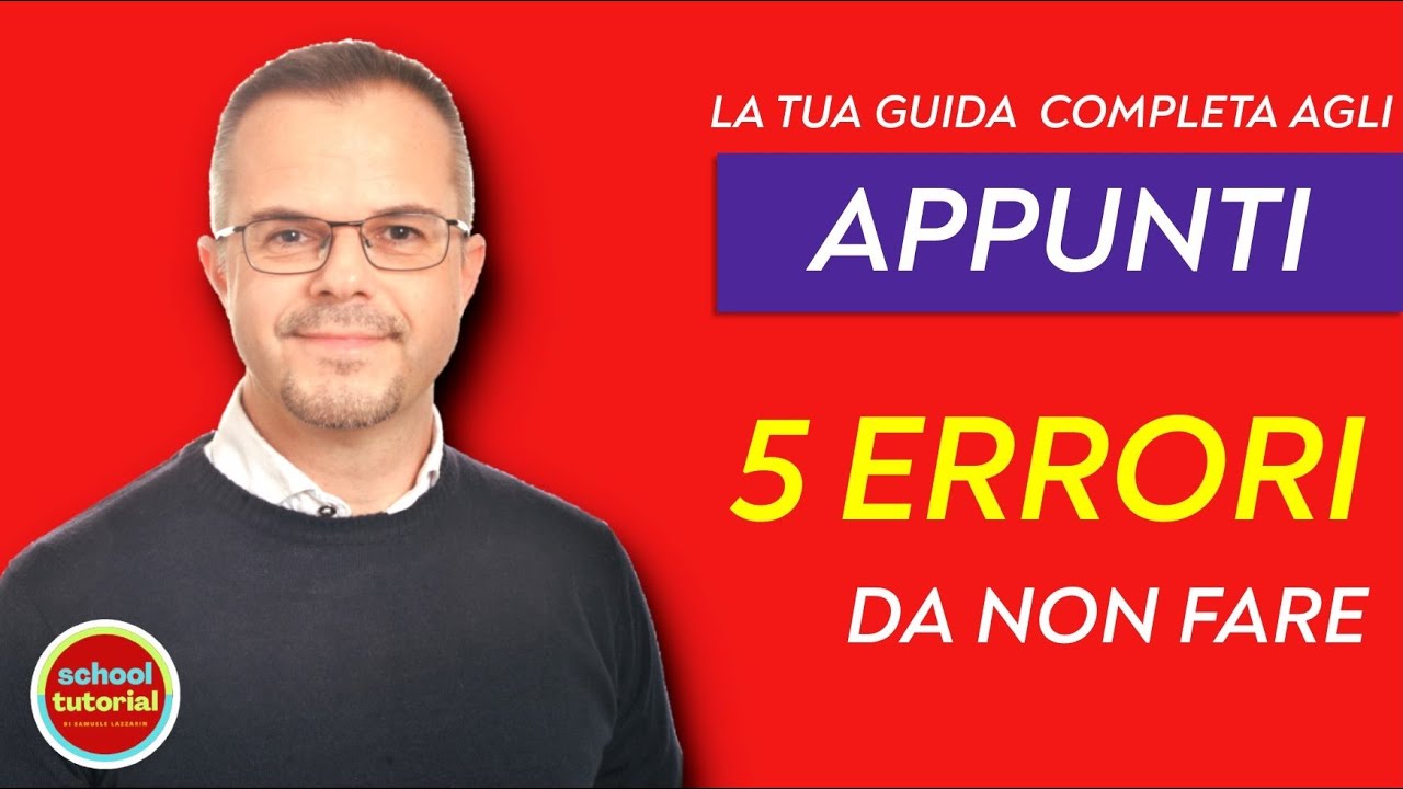 5 errori da non fare quando prendi appunti (Guida agli appunti 3/5)