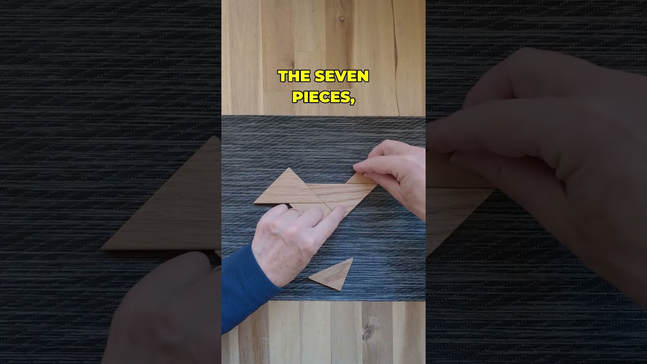 7-Piece Tangram Transformation: From Square to .....#tangram #puzzle #brainteasers