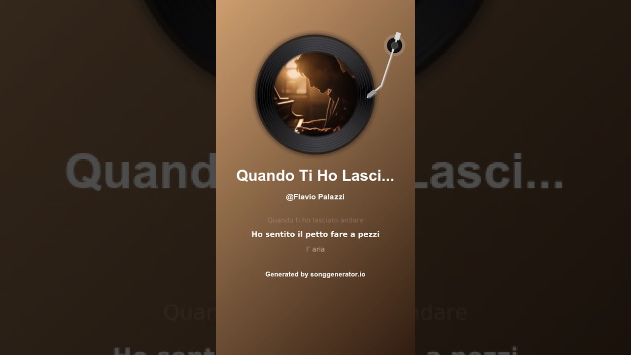 Quando Ti Ho Lasciato Andare