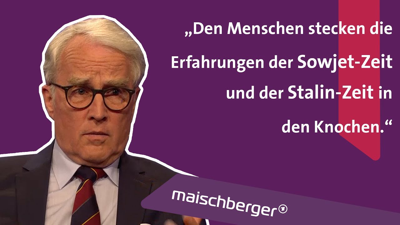 Wie groß ist die Unterstützung für den Krieg in Russland? Rüdiger von Fritsch I maischberger