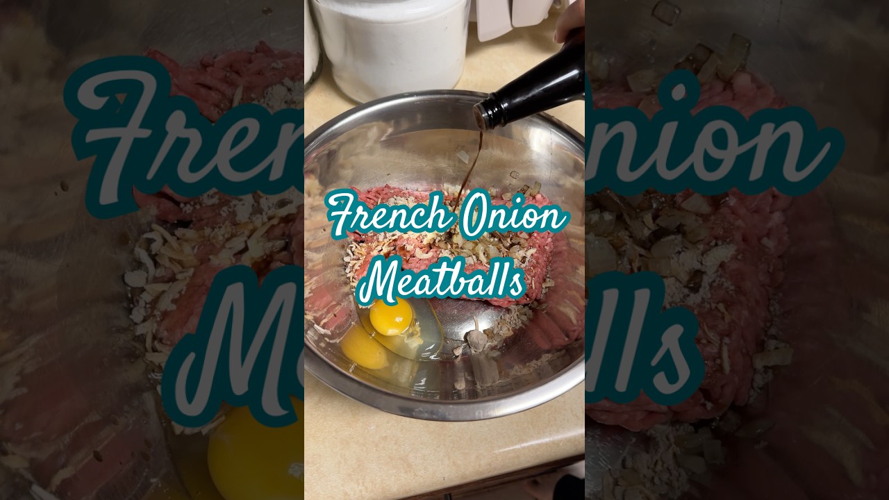 French onion meatballs #budgetrecipes