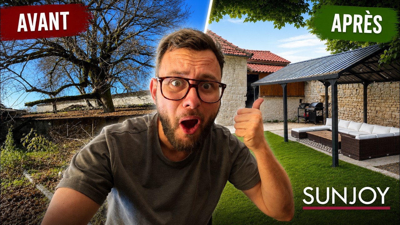 On construit un carport pour cr&eacute;er le salon d&rsquo;&eacute;t&eacute; parfait !