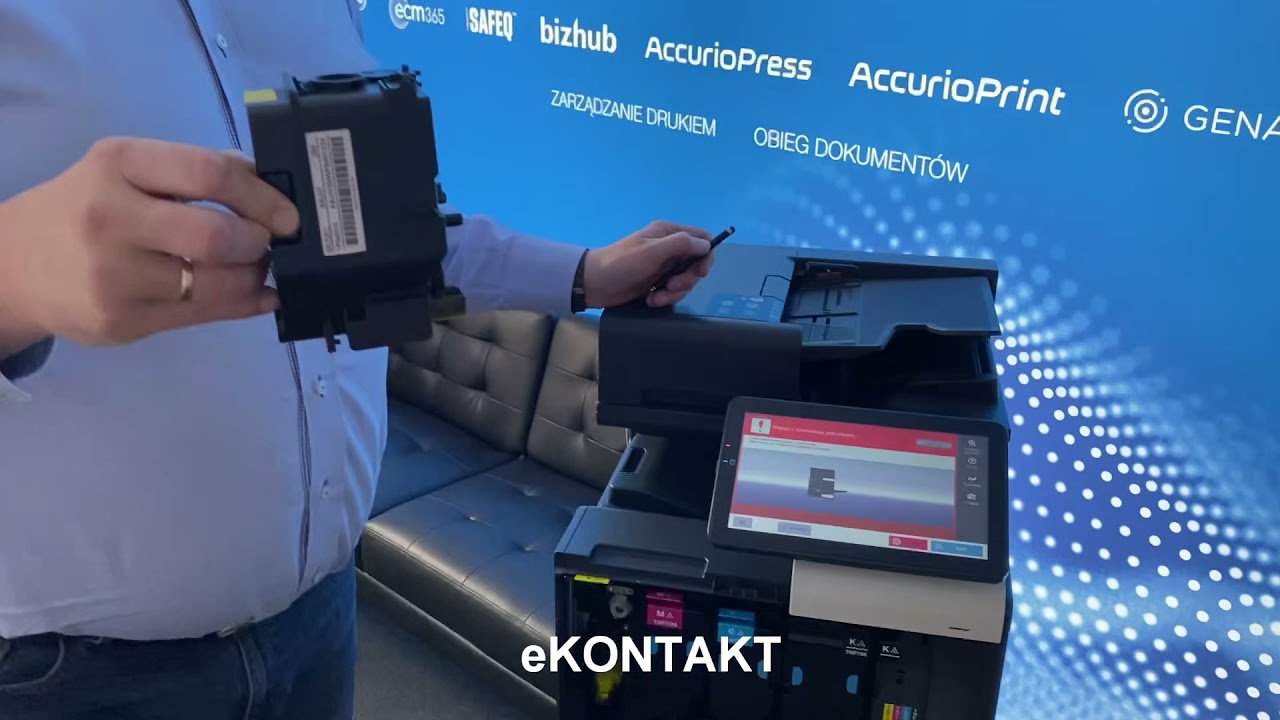 KONICA MINOLTA C3350i jak WYMIENIĆ TONER w urządzeniu, instrukcja krok po kroku. eKONTAKT