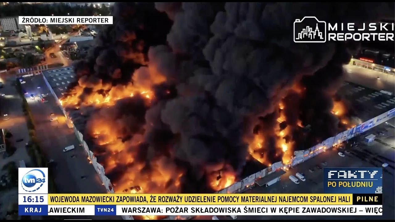 Gigantyczny pożar Marywilska 44 