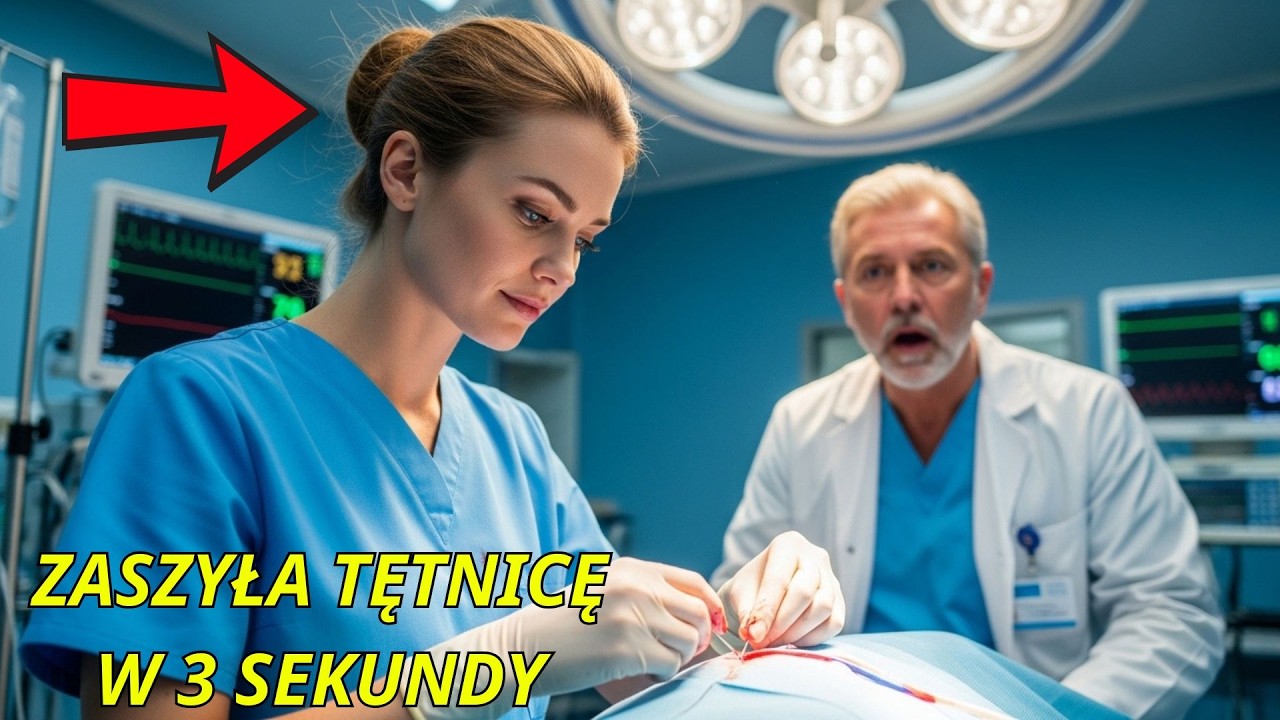 Zaszyła tętnicę w 3 sekundy — ordynator zamarł