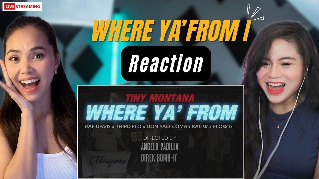 Where Ya From - Tiny Montana ft. Raf Davis, Thirdflo, Don Pao, Omar Baliw, Flow G II Reaction video
