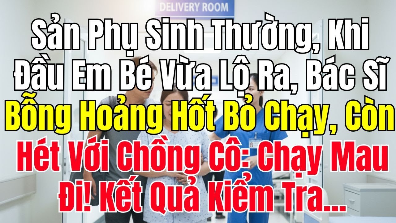 Sản Phụ Sinh Thường, Khi Đầu Em Bé Vừa Lộ Ra, Bác Sĩ Bỗng Hoảng Hốt Bỏ Chạy Và Hét Lên Chạy Mau Đi!