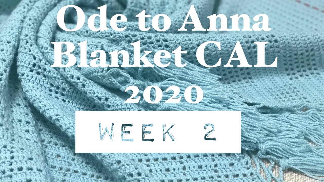 CROCHET ALONG BLANKET | Ode to Anna blanket Week 2 | Ophelia Talks