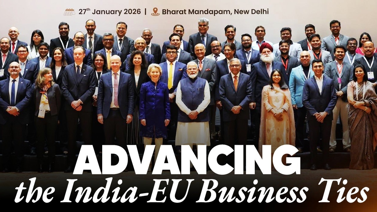 LIVE: PM Modi at India-EU Business Forum at Bharat Mandapam, New Delhi