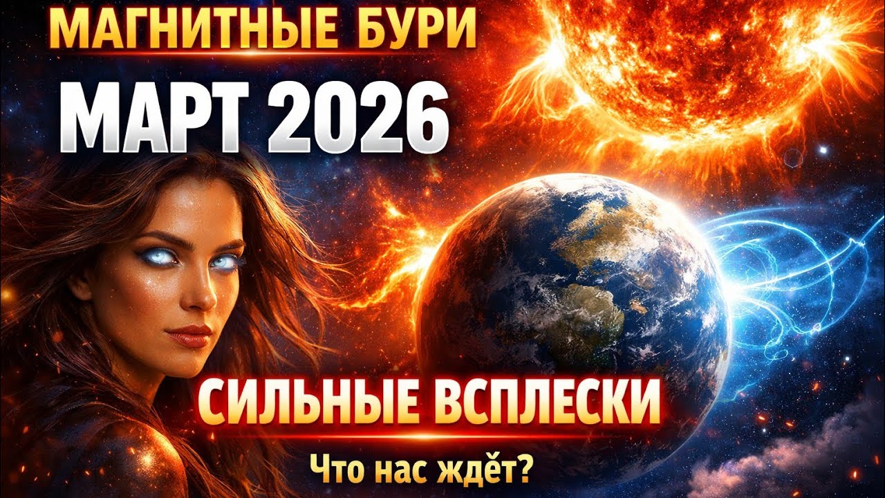 Магнитные бури - Март 2026: сильные всплески и что нас ждёт 🔥