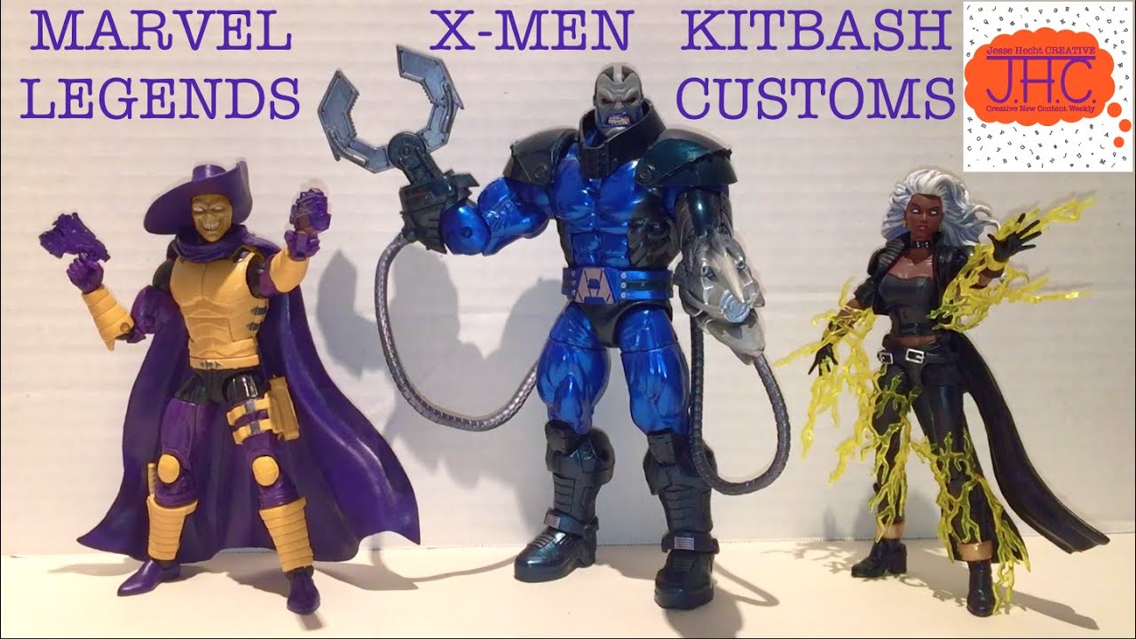 Marvel Legends X-Men Custom Kitbash Action Figures Age of Apocalypse Sunfire Madcap Wolverine Storm