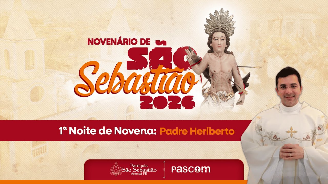 1ª Noite do Novenário de São Sebastião 2026 - Araçagi-PB