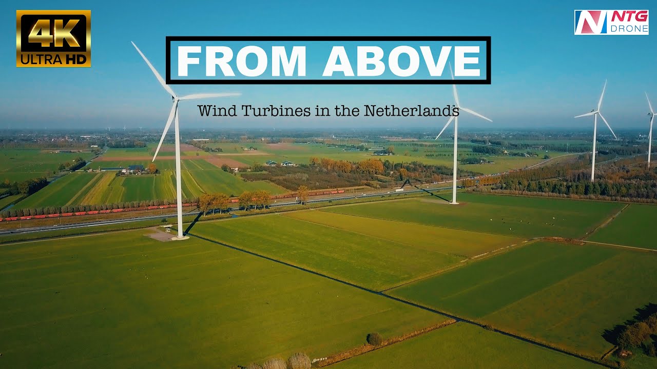 S01E01 Wind Turbine/Windmill Farm in the Netherlands | VIEW FROM ABOVE